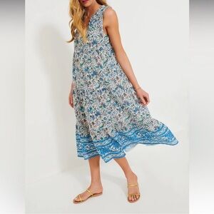 Tuckernuck Cornflower Whimsy Salty Paloma Caftan